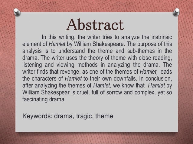 elements of tragedy in hamlet hamlet summary and analysis
